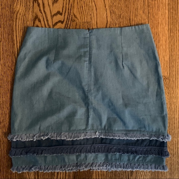 Shein blue chambray skirt - Picture 4 of 5